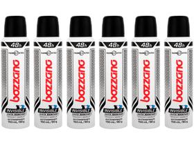 Kit Desodorante Bozzano Thermo Control Invisible - Antitranspirante Masculino 90g 6 Unidades
