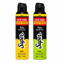 Kit Desodorante Cimed Super Wood + Citrus 250ml