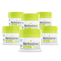 Kit Desodorante Creme Antitranspirante Fresh Herbissimo 55G com 6 unidades
