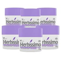 Kit Desodorante Creme Antitranspirante Lavanda Herbissimo 55G c/ 6 unidades