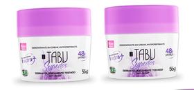 Kit Desodorante Creme Antitranspirante Tabu Segredos 55G C/ 2unidades
