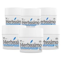 Kit Desodorante Creme Antitranspirante Talco Herbíssimo 55G c/6 unidades Kit Desodorante Creme Antitranspirante Talco Herbíssimo 55G c/6 unidades