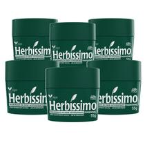 Kit Desodorante Creme Antitranspirante Tradicional Herbissimo 55G com 6 unidades - Herbíssimo