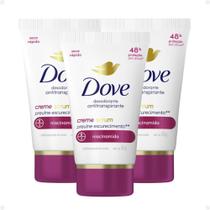Kit Desodorante Creme Sérum Dove Antitranspirante Previne Escurecimento Com 3