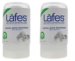 Kit Desodorante Crystal Rock Lafes 120G Vegano 2Un