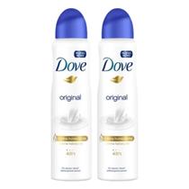 Kit Desodorante Dove Antitranspirante Femininio 48h Original Aerosol 150ml 2 Unidades