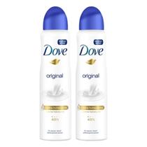Kit Desodorante Dove Antitranspirante Femininio 48h Original Aerosol 150ml 2 Unidades - Unilever