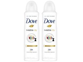 Kit Desodorante Dove Invisible Dry Aerossol - Antitranspirante Feminino 150ml 2 Unidades