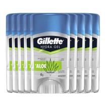 Kit Desodorante Gel Antitranspirante Gillette Hydra Gel Aloe 45g - 9 Unidades
