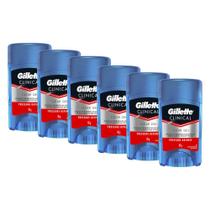 Kit Desodorante Gillette Clinical Gel Pressure Defense 45g com 6 Unidades