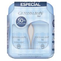 Kit Desodorante Giovanna Baby Blue Roll-on Antiperspirante com 2 Unidades 50ml cada