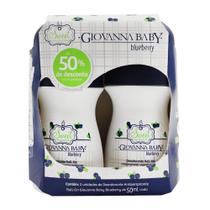 Kit Desodorante Giovanna Baby Roll-On BlueBerry 50ml 2 unidades