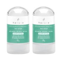 Kit Desodorante Herbia Kristall Com 2 Un De 60g Cada