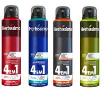 Kit Desodorante Herbíssimo Volcano, Blue Ice, Dark Silver e Green Leaf 150 Ml Dana