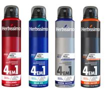 Kit Desodorante Herbíssimo Volcano, Blue Ice, Snow Moon e Dark Silver 150 Ml Dana