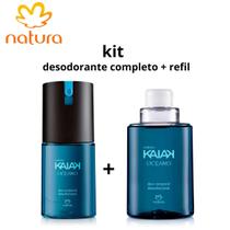 Kit desodorante natura kaiak oceano masculino completo + refil