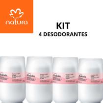 Kit desodorante natura roll-on aclarar -4 unidades