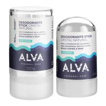 Kit Desodorante Natural Pedra Cristal 120g E 60g Alva