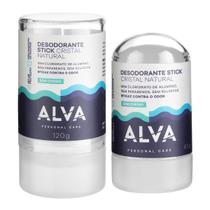Kit Desodorante Natural Pedra Cristal 120g E 60g Alva
