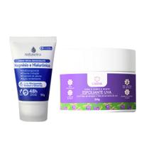 Kit - Desodorante Natuseiva Ácido Hialurônico + Esfoliante Fio Cabana 300g Proteção e Renovação