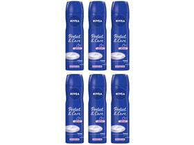 Kit Desodorante Nivea 6 Unidades Protect e Care