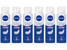 Kit Desodorante Nivea 6 Unidades Protect e Care