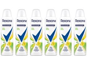 Kit Desodorante Rexona Motion Sense Erva Doce - Aerossol Antitranspirante Unissex 150ml 6 Unidades