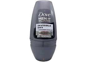 kit Desodorante Roll-On Dove Men+Care Invisible Dry 50ml caixa com 3
