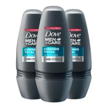 Kit Desodorante Roll On Dove Men Clean Comfort 50ml - 3 unidades