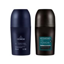 Kit Desodorante Roll-On Homem Clássico + Homem Elo 75ml - Natura