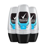 Kit Desodorante Roll On Rexona Xtracool 50ml - 3 Unidades