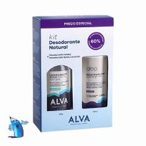 Kit desodorante spray alva lavanda 120ml + desodorante stick alva cristal natural 120g Kit desodorante spray alva lavanda 120ml + desodorante stick alva cristal natural 120g