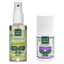 Kit Desodorante Spray + Desodorante Roll On Boni Natural