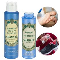 Kit Desodorante Spray + Polvilho para pés e Tênis Antisséptico Granado 100ml