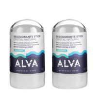 KIT Desodorante Stick Kristall Sensitive - Alva 60g 2 UNIDs MELI