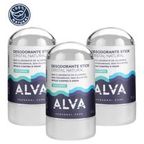 KIT Desodorante Stick Kristall Sensitive - Alva 60g 3 UNIDs KIT Desodorante Stick Kristall Sensitive - Alva 60g 3 UNIDs