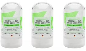 Kit Desodorante Stick Kristall Sensitive - Alva 60G 3 Unids