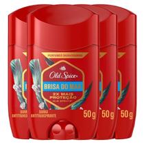 Kit Desodorante Stick Old Spice Brisa Do Mar 50g - 4 Unidades