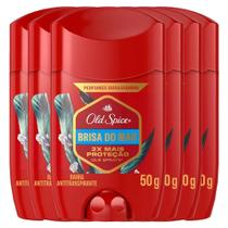 Kit Desodorante Stick Old Spice Brisa Do Mar 50g - 6 Unidades