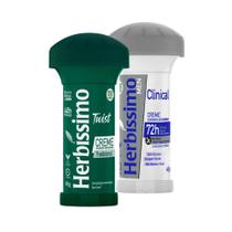Kit Desodorante Twist Antitranspirante Herbissimo Tradicional e Clinical Men 45G c/2 unidades