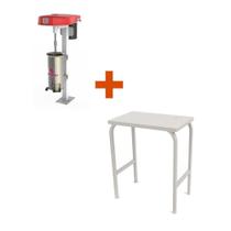 Kit - Despolpadeira 3 Peneiras 20l Des-20 Bivolt + Mesa Mes-100 - Braesi