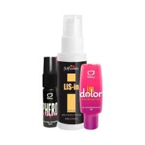 Kit Dessensibilizante Íntimo Unissex Lis In Gel Indolor e Perfume Feminino com Feromônios Phero