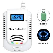 Kit Detector De Gás Com Aviso Sonoro E Display LCD, Plugue EU, Alarme De Cozinha Para Gás Natural