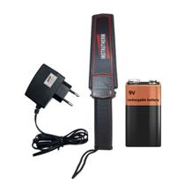 Kit Detector Metais Ferrosos Não Ferrosos Ajuste Sensibilidade Vibração Indicação Dm-500 Instrutherm Bateria Carregador