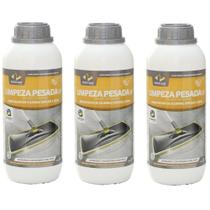 KIT DETERGENTE LIMPEZA PESADA PORCELANATO PISOCLEAN 1l 3un KIT DETERGENTE LIMPEZA PESADA PORCELANATO PISOCLEAN 1l 3un