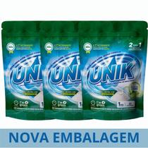 Kit Detergente Para Máquina De Lavar Louças Unik Pó 3x1kg