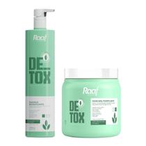 Kit Detox Capilar Shampoo 1L + Máscara Purificante 1kg Raaf Cosmetics