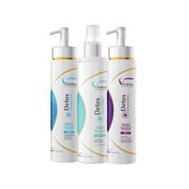 Kit Detox SPA Hair 3 passos Shampoo 500ml+ Proteínas 500ml + Suco Verde 250ml Vivants