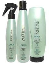 Kit Detox System Aneethun Shampoo 300ml + Loção 150ml e Balsamo 250g