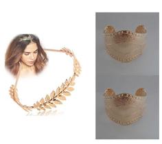 Kit Deusa Grega C/ 1 Tiara e 2 Braceletes Roma